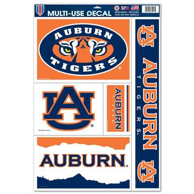 Auburn Tigers Multi-Use Decal Set - 11" x 17"