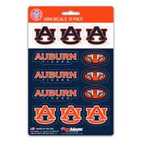 Auburn Tigers Mini Decals - 12 Pack