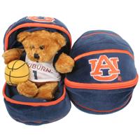 Auburn Tigers Stuffed Bear in a Ball - Basketball