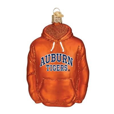 Auburn Tigers Glass Christmas Ornament - Hoodie