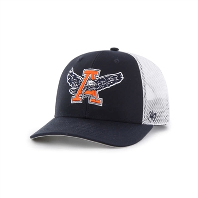 Auburn Tigers 47 Brand Vintage Adjustable Trucker Hat - War Eagle