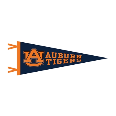 Auburn Tigers Wool Felt Pennant - 9" x 24"