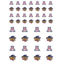 Arizona Wildcats Small Sticker Sheet - 2 Sheets