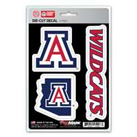 Arizona Wildcats Decals - 3 Pack