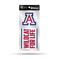 Arizona Wildcats Double Up Die Cut Decal Set