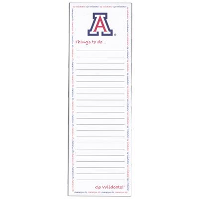 Arizona Wildcats Magnetic To Do List Pad