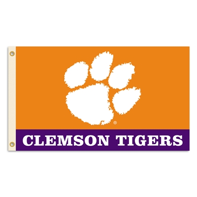 Clemson 2-sided 3' X 5' Flag