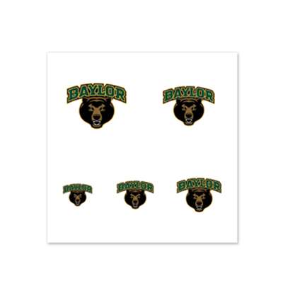 Baylor Bears Fingernail Tattoos - 4 Pack