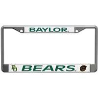 Baylor Bears Metal License Plate Frame w/Domed Acrylic