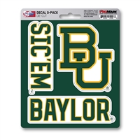 Baylor Bears Decals - 3 Pack