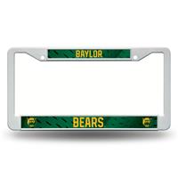 Baylor Bears White Plastic License Plate Frame