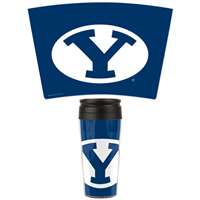 Byu Cougars 16oz Plastic Travel Mug