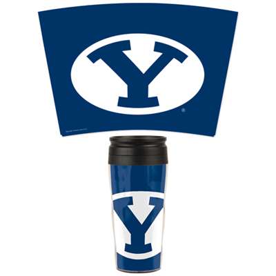 Byu Cougars 16oz Plastic Travel Mug