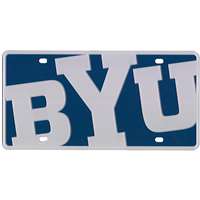 Byu Cougars Full Color Mega Inlay License Plate