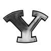 BYU Cougars Chrome Plastic Auto Emblem