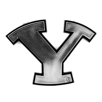 BYU Cougars Chrome Plastic Auto Emblem