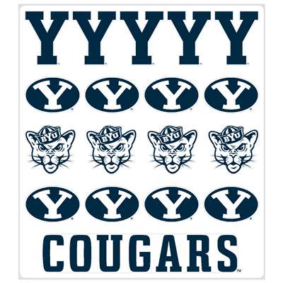 BYU Cougars Multi-Purpose Vinyl Sticker Sheet