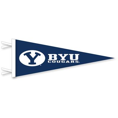 BYU Cougars Wool Felt Pennant - 9" x 24"