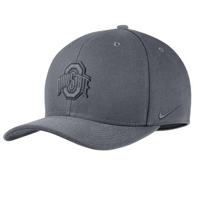 Nike Ohio State Buckeyes Swoosh Flex Hat - Grey