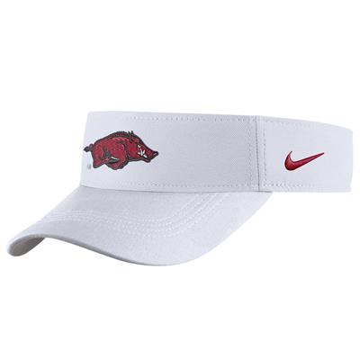 Nike Arkansas Razorbacks Dri-Fit Adjustable Visor - White