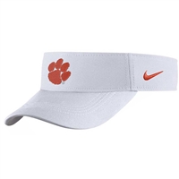 Nike Clemson Tigers Dri-Fit Adjustable Visor - White