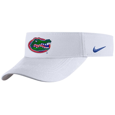 Nike Florida Gators Dri-Fit Adjustable Visor - Whi