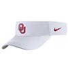 Nike Oklahoma Sooners Dri-Fit Adjustable Visor - White