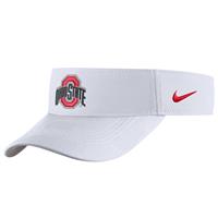 Nike Ohio State Buckeyes Dri-Fit Adjustable Visor - White