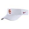 Nike USC Trojans Dri-Fit Adjustable Visor - White