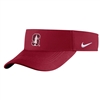 Nike Stanford Cardinal Dri-Fit Adjustable Visor - Crimson