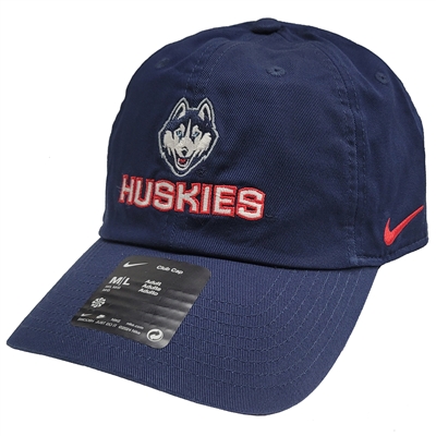 Nike UConn Huskies Unstructured Club Adjustable Ha