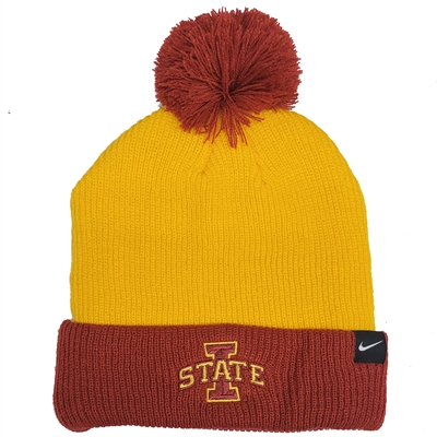 Nike Iowa State Cyclones Peak Pom Beanie