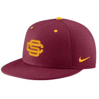 Nike USC Trojans Aero True Fitted Baseball Hat - C