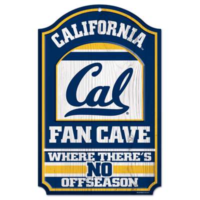 California Golden Bears Fan Cave Wood Sign