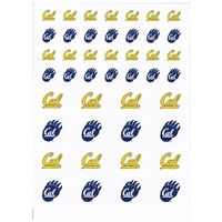 California Golden Bears Small Sticker Sheet - 2 Sheets