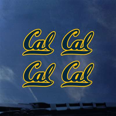 California Golden Bears Transfer Decals - Set of 4