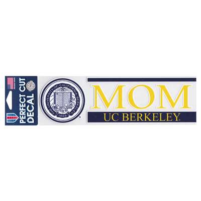 California Golden Bears Perfect Cut Decal - Mom - 9.5" x 3"