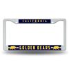 California Golden Bears White Plastic License Plate Frame