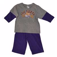 Lsu Infant Phantom Tee & Pant Set By Colosseum