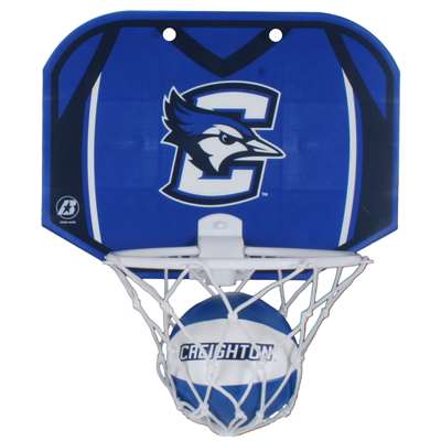 Creighton Bluejays Mini Basketball And Hoop Set