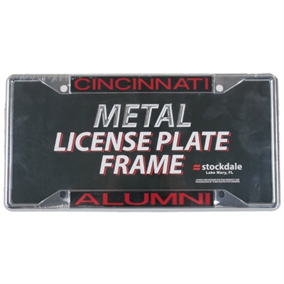 Cincinnati Bearcats Metal Alumni Inlaid Acrylic License Plate Frame