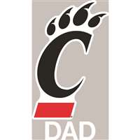 Cincinnati Bearcats Transfer Decal - Dad