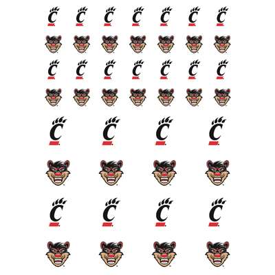 Cincinnati Bearcats Small Sticker Sheet - 2 Sheets