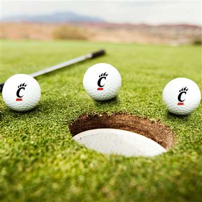 Cincinnati Bearcats Golf Balls - Set of 3