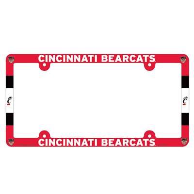 Cincinnati Bearcats Plastic License Plate Frame