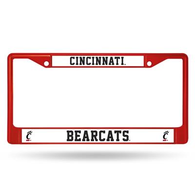 Cincinnati Bearcats Team Color Chrome License Plate Frame