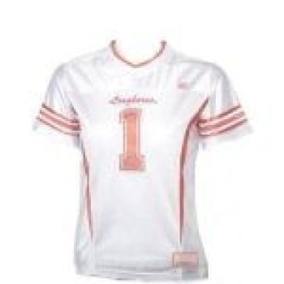 Ohio State Buckeyes Womens Football Jersey - White W/ Pink #1