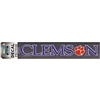 Clemson Tigers Decal - Straight Clemson Tigers with Paw