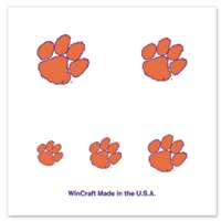 Clemson Tigers Fingernail Tattoos - 4 Pack