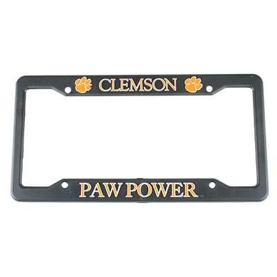 Clemson Tigers Plastic License Plate Frame